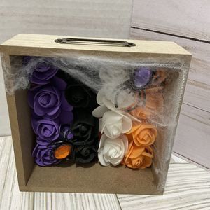 Spider Roses  Plaque Gothic Decor Halloween Picture Halloween core